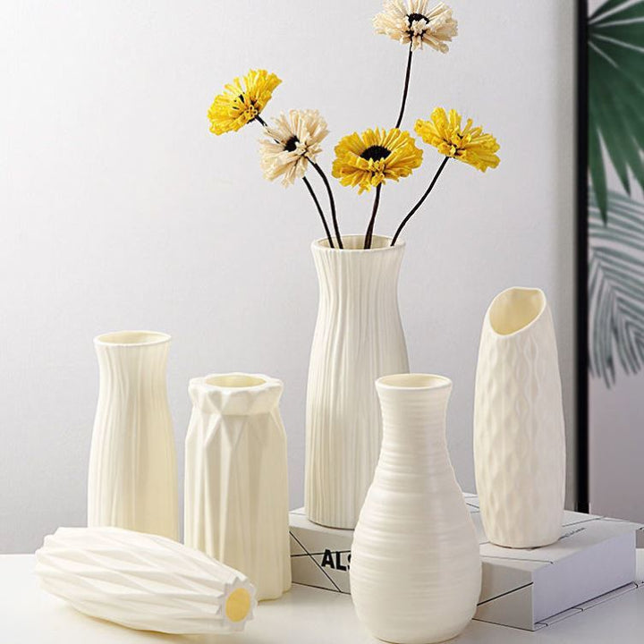 Textured Geometric Decorative Vase Stornfeild