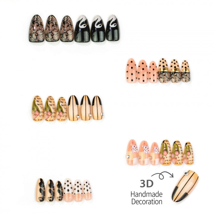 Decorative Artistic Press-On Nails