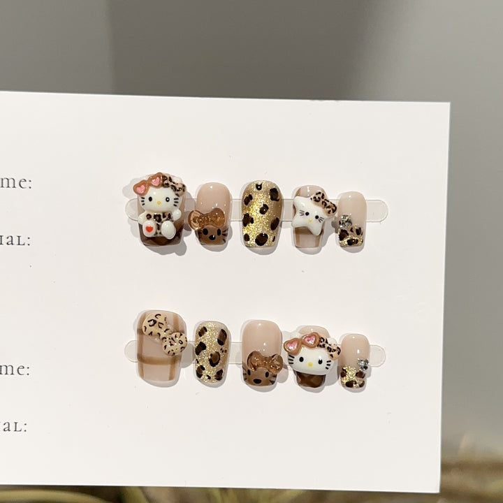 Themed Cartoon Character Press-On Nail Art Set