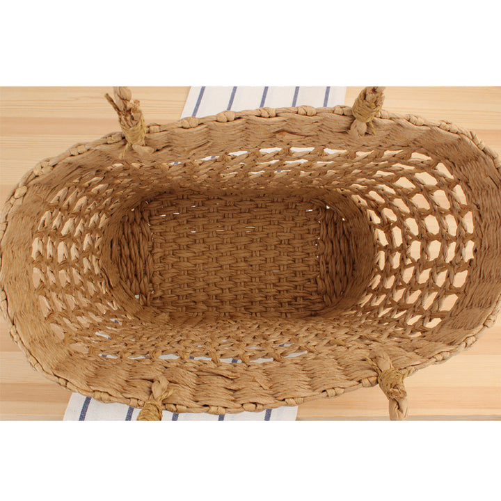 Woven Beach Bag Made of Natural Material Stornfield