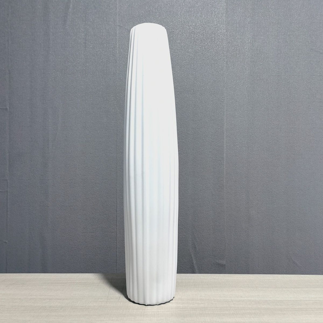 Elegant Tall Decorative Ribbed Vase Stornfeild