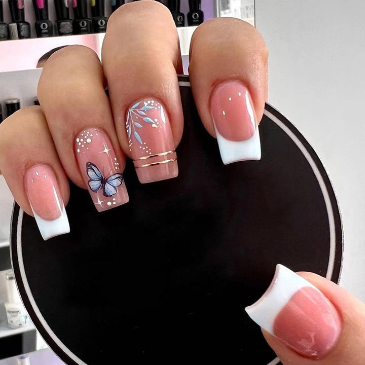 Decorative Butterfly Design Press-On Nails Stornfield