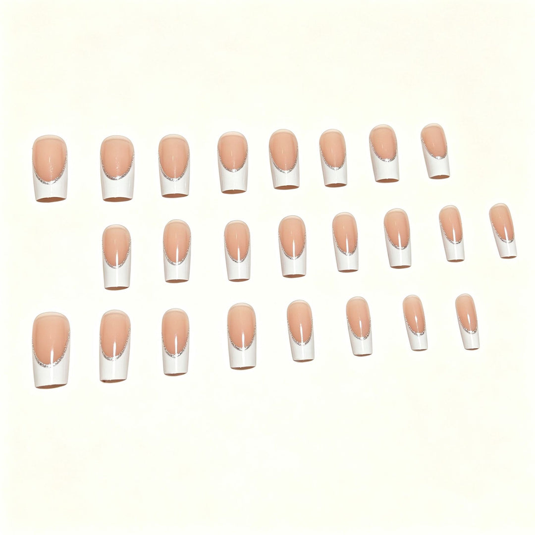 Elegant French Tip Nail Art Set Stornfield