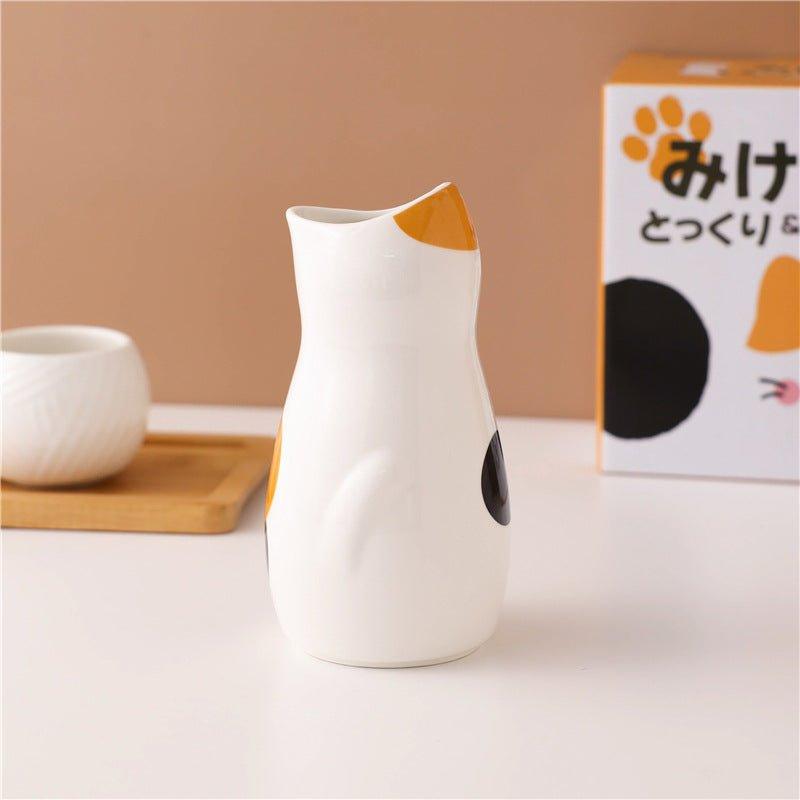 Japanese Ceramic Kitten Sake Sets | Stornfield
