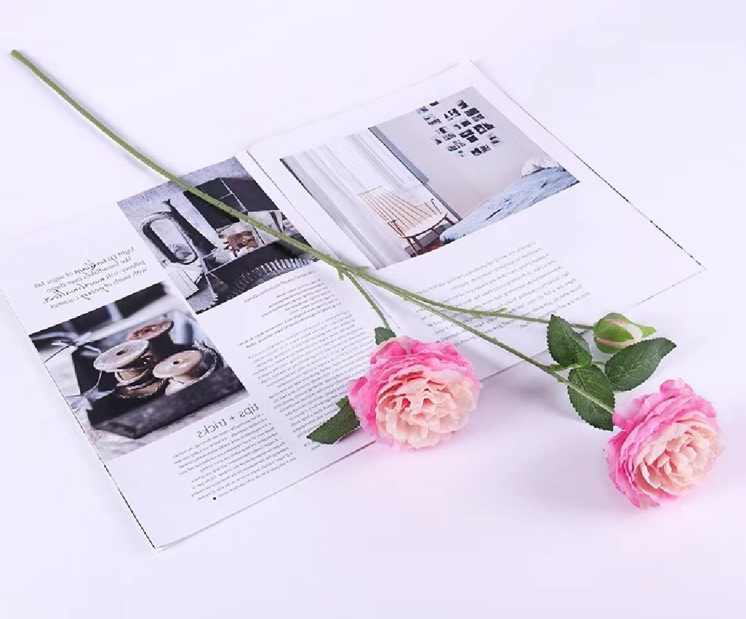 Elegant Faux Rose Stem
