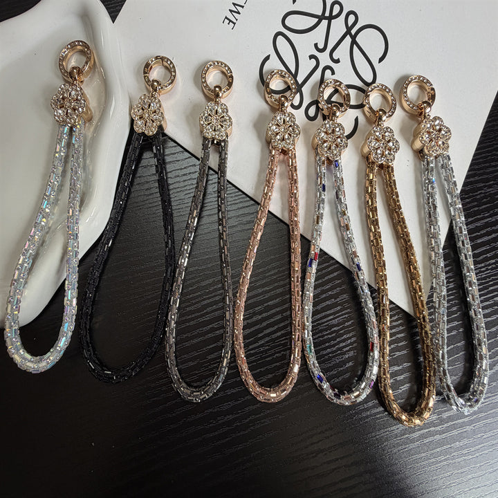 Elegant Crystal-Accented Keychain Holder Stornfield