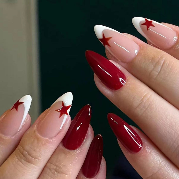 Artificial nails with star designs Stornfield