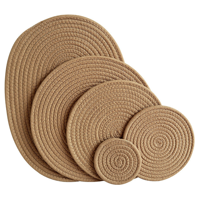 Ladies round placemats made of high-quality natural material Stornfield