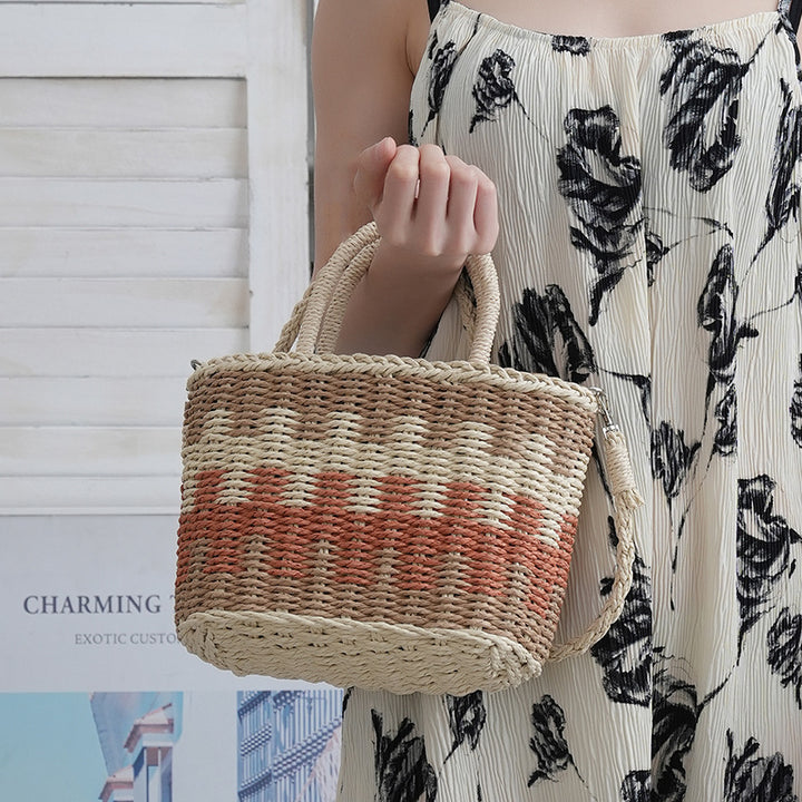 Basket bag with removable inner pocket Stornfield