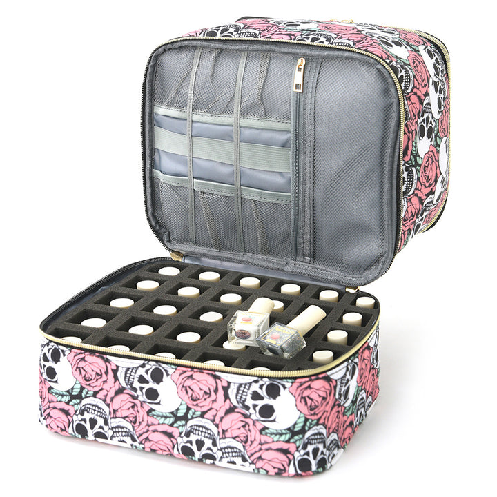 Cosmetic storage bag with two separate compartments Stornfield