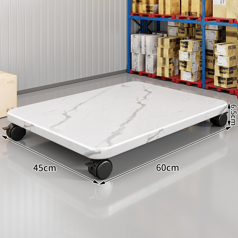 Low-Profile Rolling Plant & Furniture Base with Locking Swivel Casters