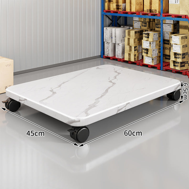 Low-Profile Rolling Plant & Furniture Base with Locking Swivel Casters
