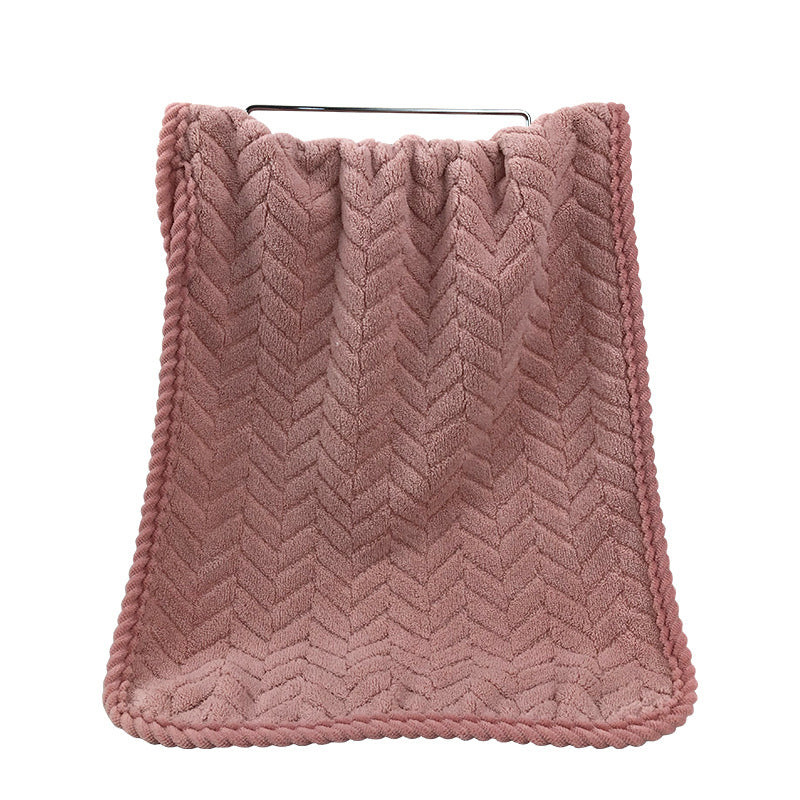 Cozy Terry Bath Blanket with Modern Zigzag Pattern Stornfield