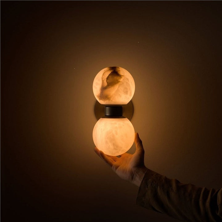 Modern Marble Sphere Wall Lamp