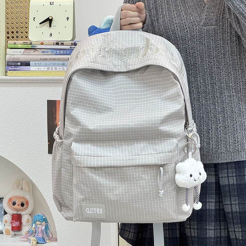 Stylish Checked Pattern Backpack Stornfield