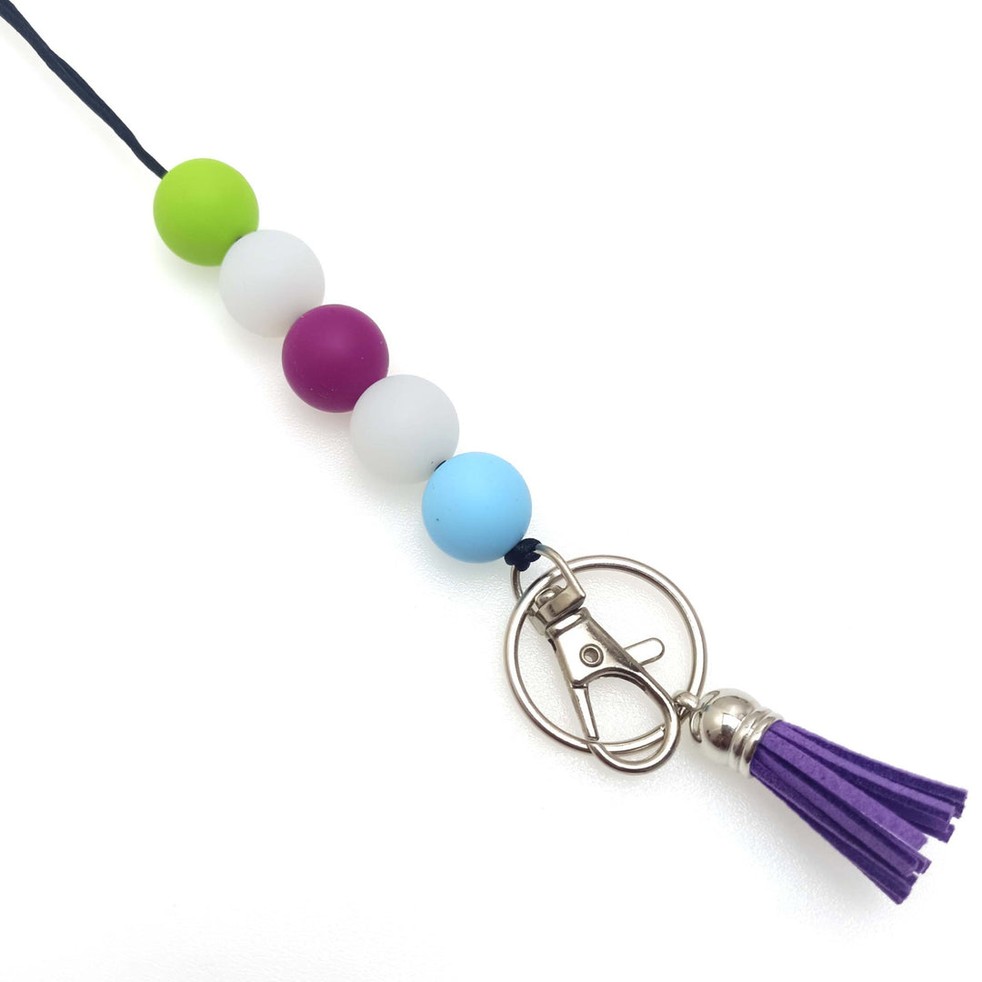 Colorful Beaded Keychain Holder Stornfield