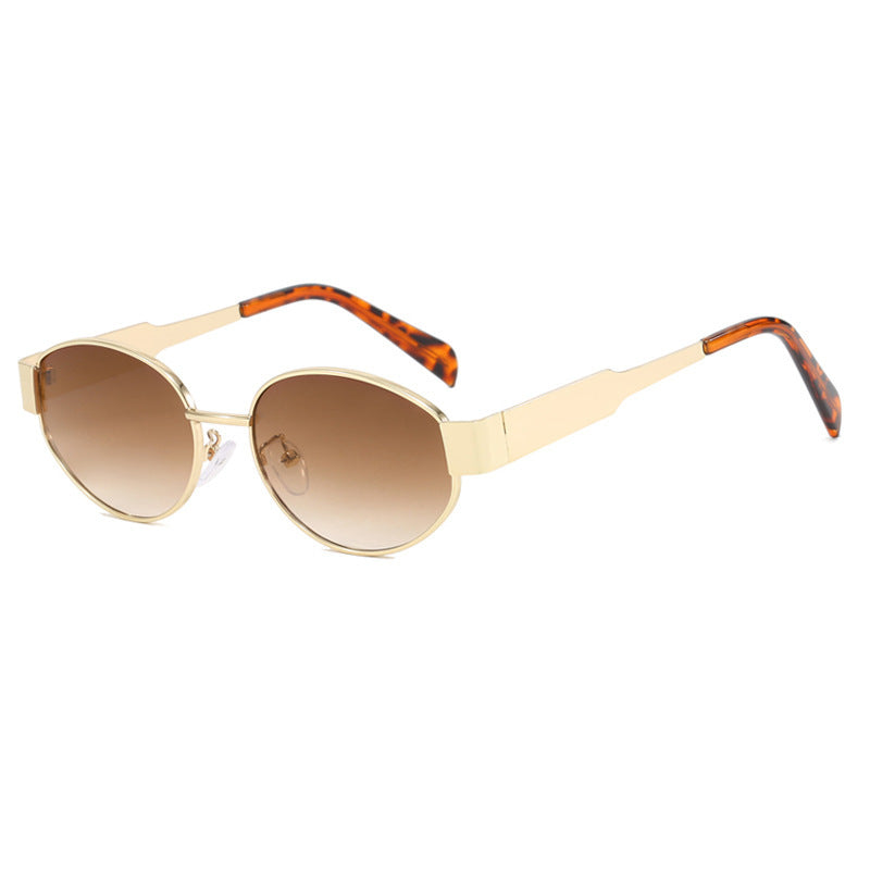 Fashionable oversized sunglasses with metal frame Stornfield