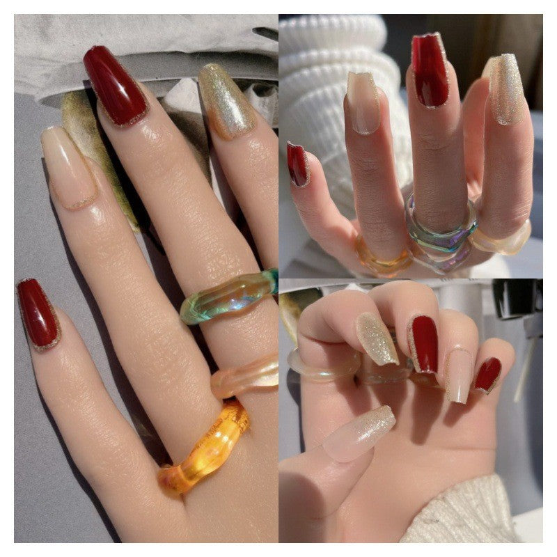 Elegant Press-On Nail Art Showcase Stornfield