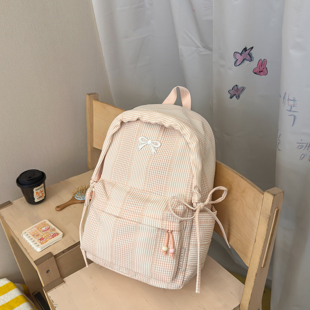 Cute Decorative Bow-Embellished Backpack Stornfield
