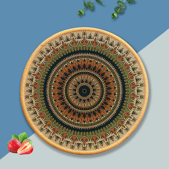 Decorative Round Floor Mat Stornfield