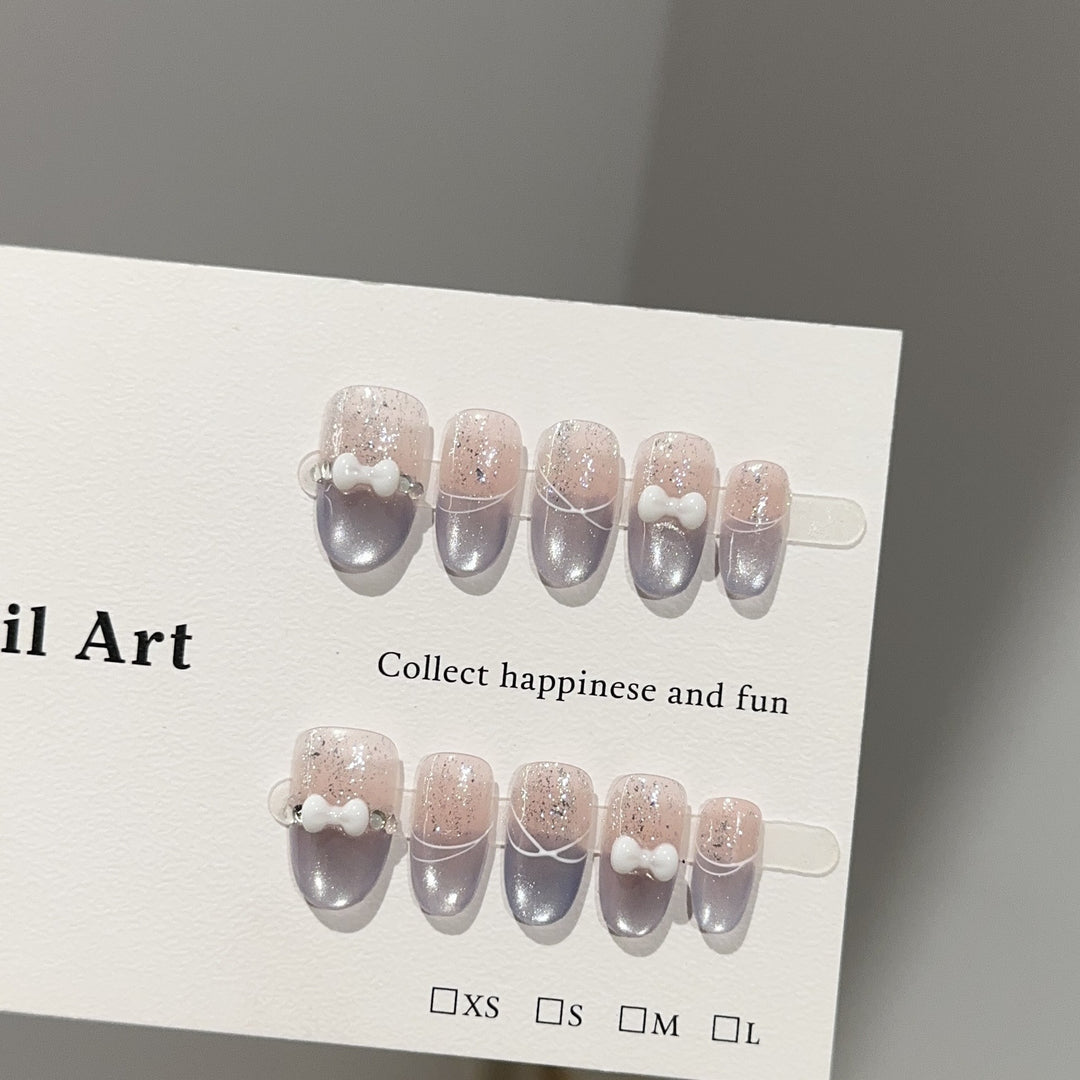 Stylish Press-On Nail Design Set