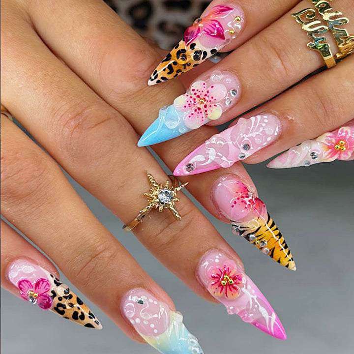 Artistic High-Quality Press-On Nail Set Stornfield