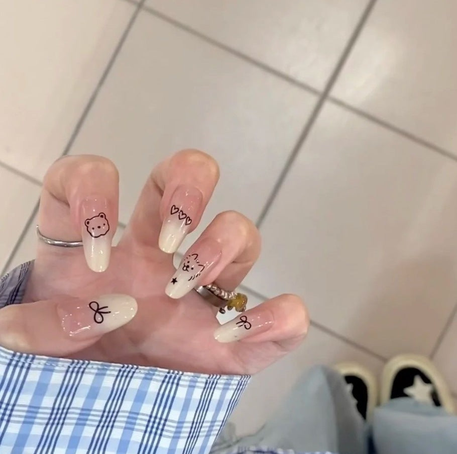 Artistic Cat and Dog Themed Nail Art Extensions Stornfield