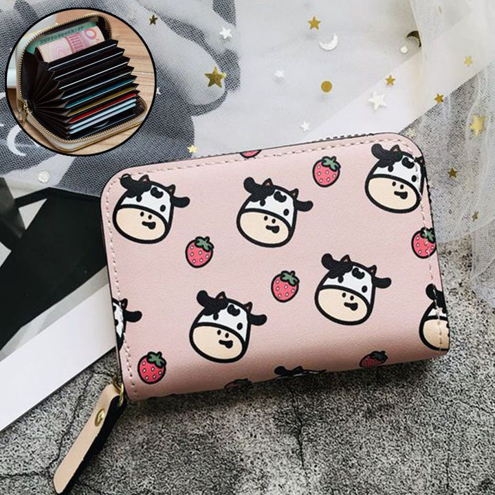 Multi-Compartment Zippered Wallet