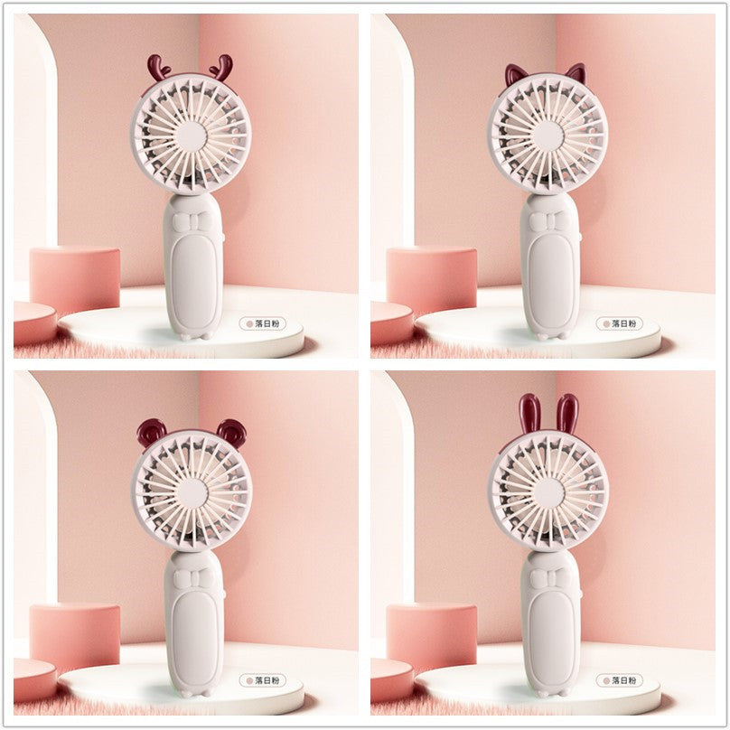 Ladies portable mini hand fan with delightful animal design Stornfield