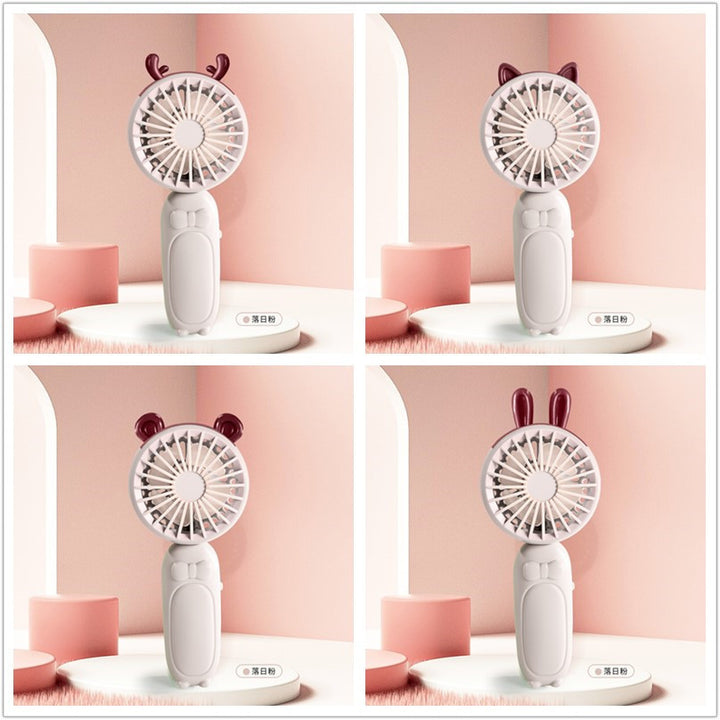 Ladies portable mini hand fan with delightful animal design Stornfield