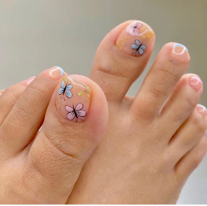 Artistic Toenail Design with Divine Butterfly Design Stornfield