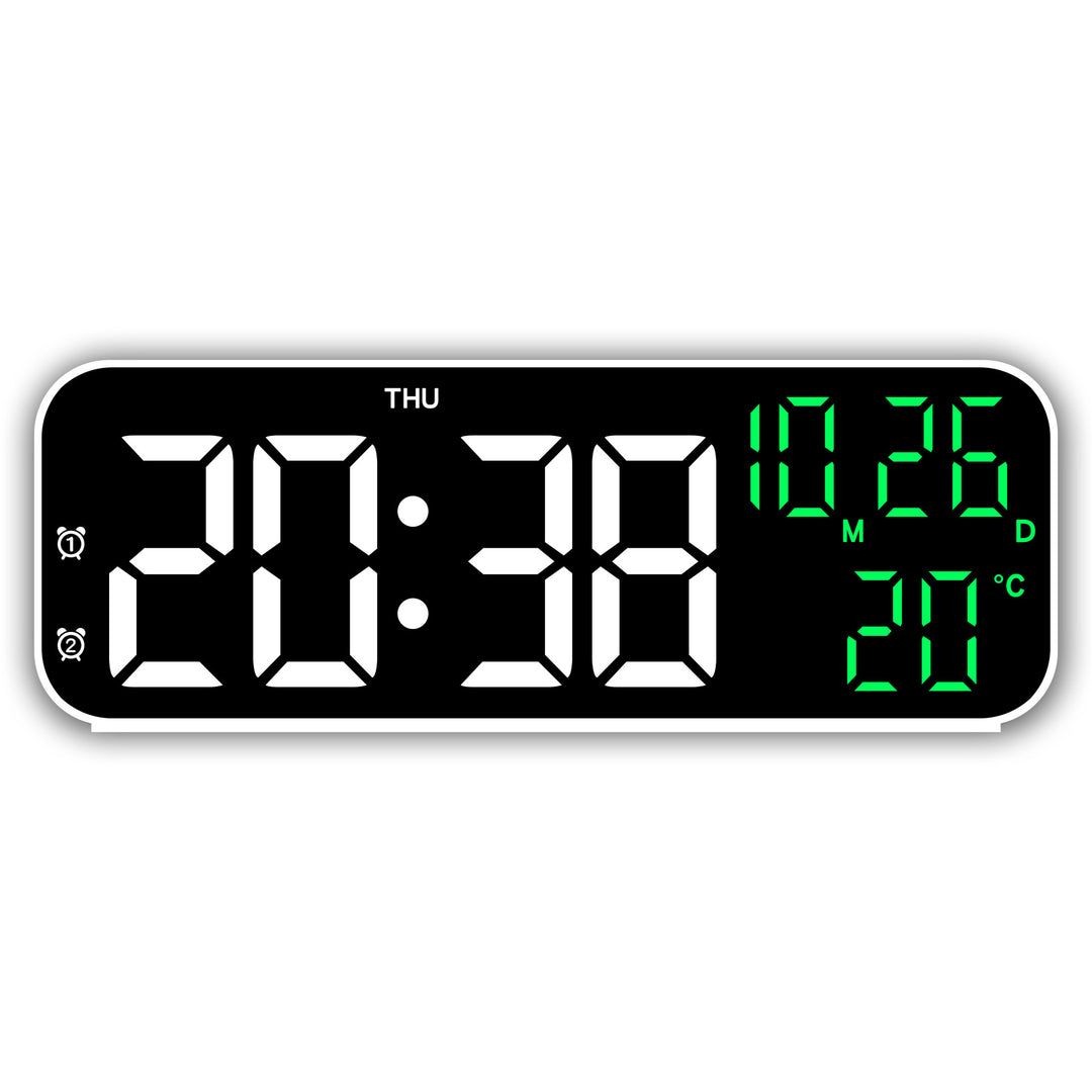 Digital Alarm Clock with Large LED Display and Weather Function Stornfield