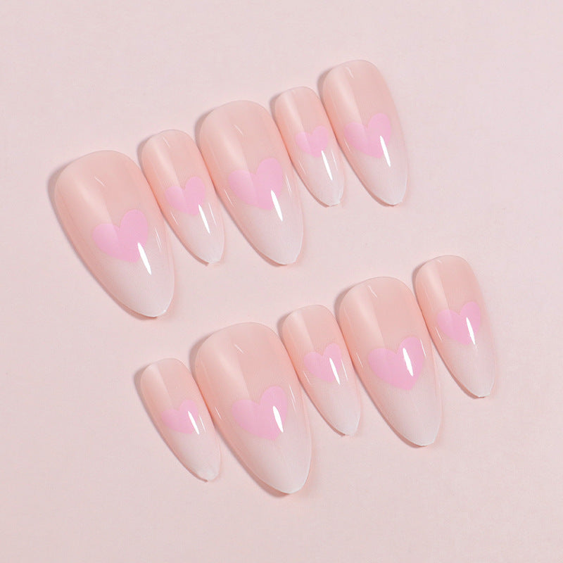 Heart-Accent Press-On Nail Set Stornfield