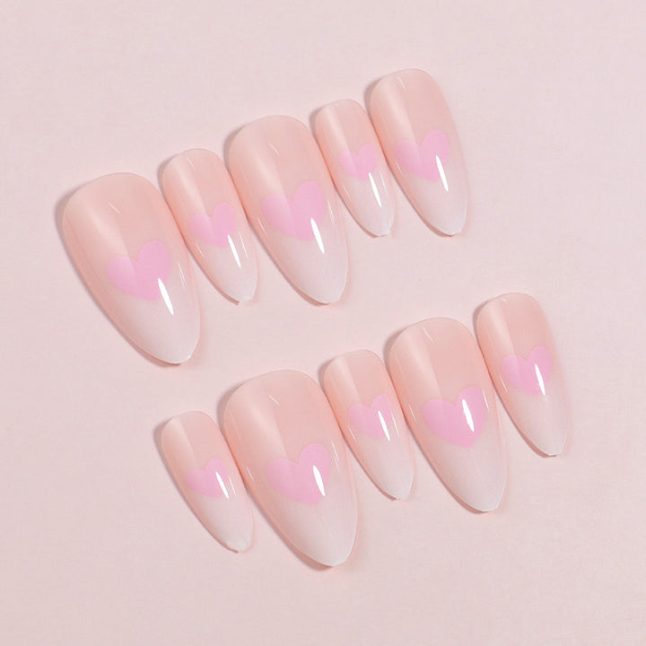 Heart-Accent Press-On Nail Set Stornfield