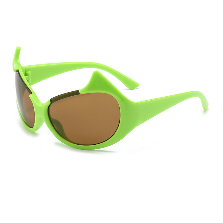 Women's extravagant fashionable sunglasses with striking curved frames Stornfield