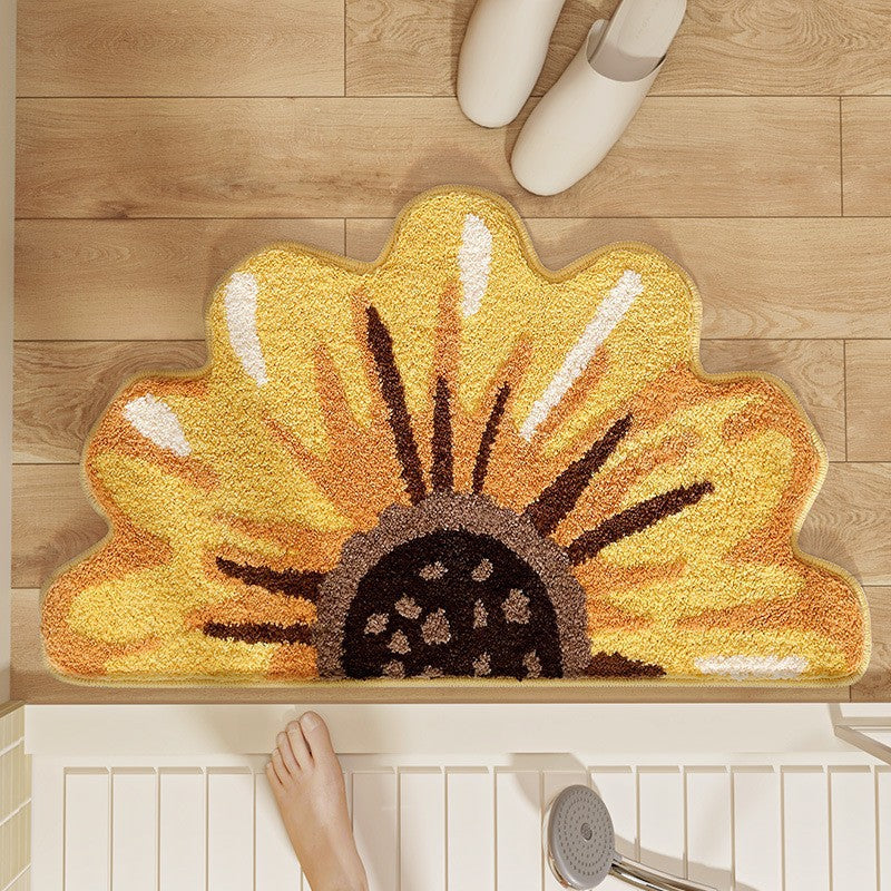 Floral Design Bath Mat Stornfield