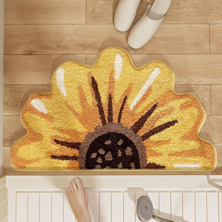 Floral Design Bath Mat Stornfield