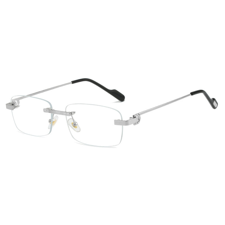 Women's fashionable rectangular sunglasses with delicate metal frame Stornfield