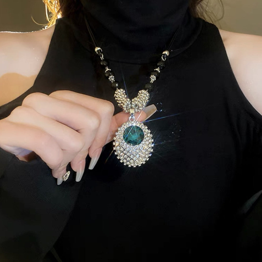 Crystal Embellished Pendant Necklace Stornfield