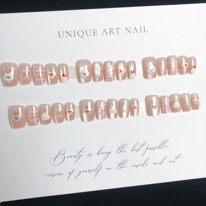 Decorative Themed Press-On Nail Set 1790745539