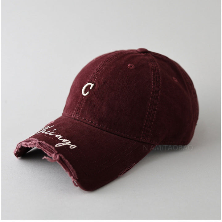 Women's Distressed Cotton Baseball Cap Stornfield 1784083462