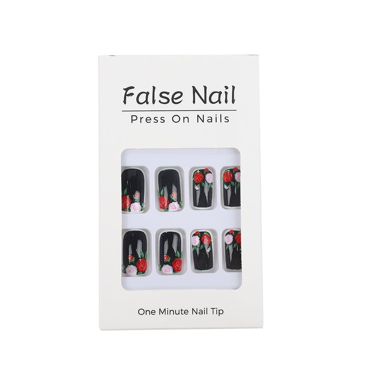 Artificial nails in floral vintage design Stornfield
