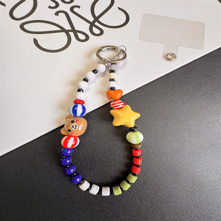 Playful Beaded Charm Keychain Stornfield 1790135076