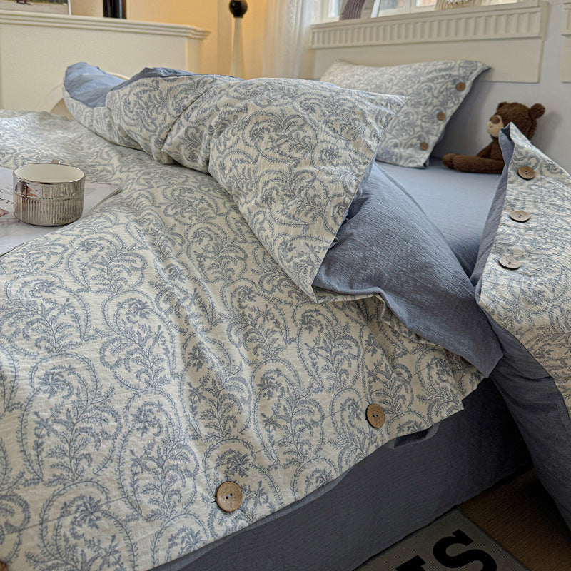 Elegant Floral Patterned Duvet Cover Set