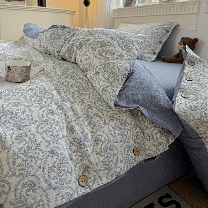 Elegant Floral Patterned Duvet Cover Set