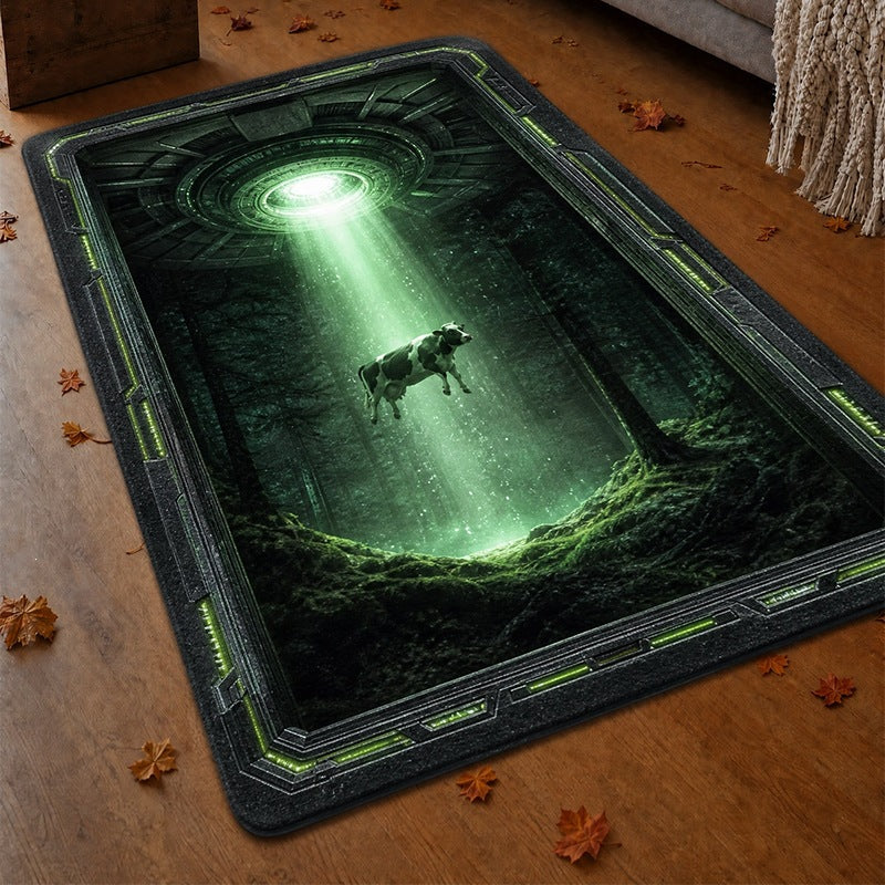 3D Serpent Design Area Rug for Home Decor