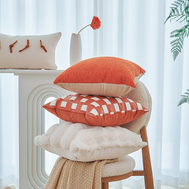 Ladies pillow with structured cover Stornfield