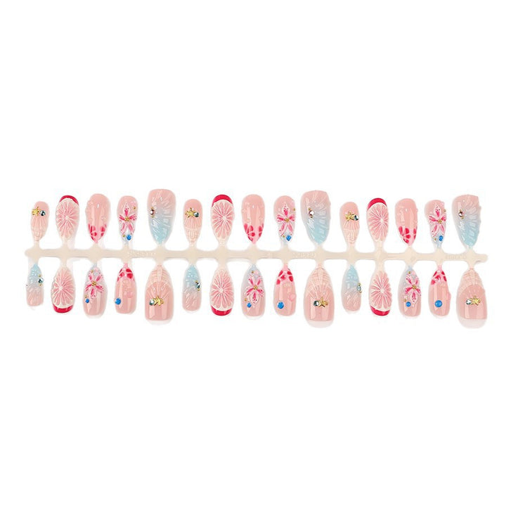 Nail art set with maritime motifs and luxurious glitter accents Stornfield
