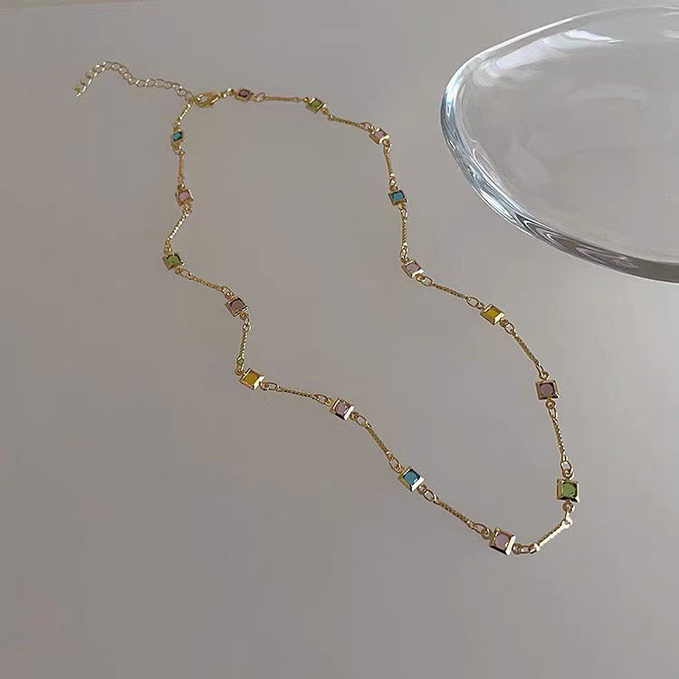 Dainty Colorful Link Necklace Stornfield