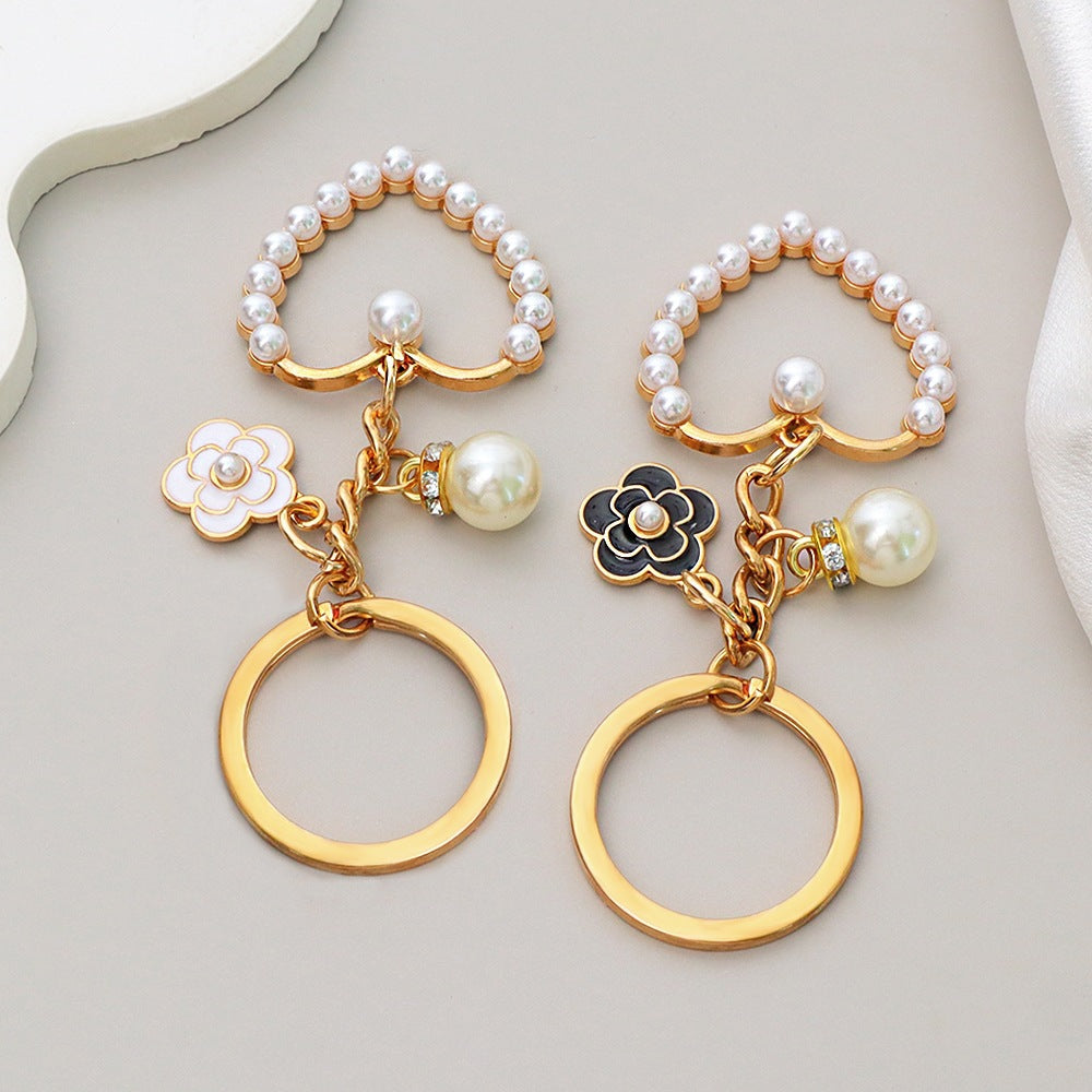 Keychain with heart and flower motif Stornfield